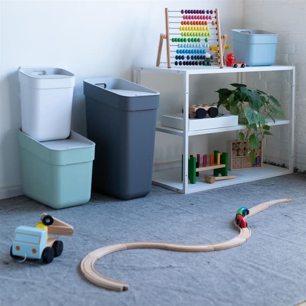 Curver Waste Bin 30 L Blue/Light Grey - Ready To Collect