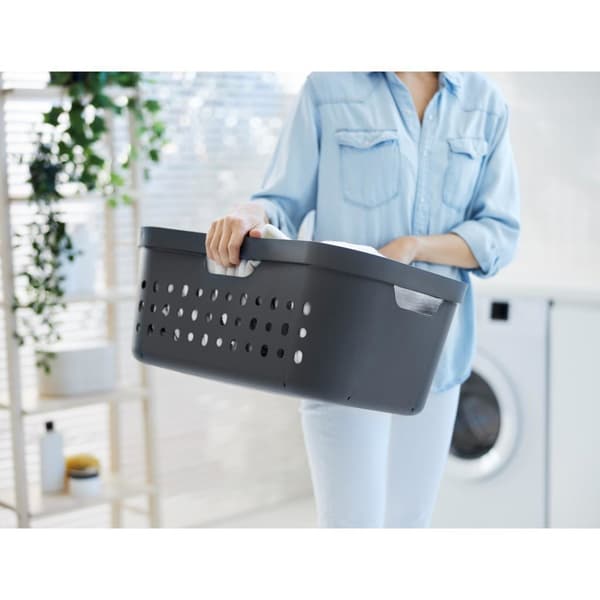 Rotho Jona Laundry Basket 39 L Anthracite
