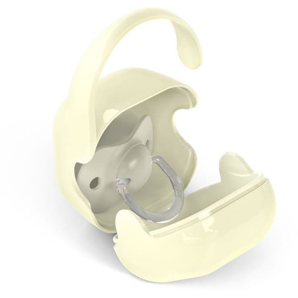SUAVINEX Pacifier Holder - Birdies - Beige - From Birth