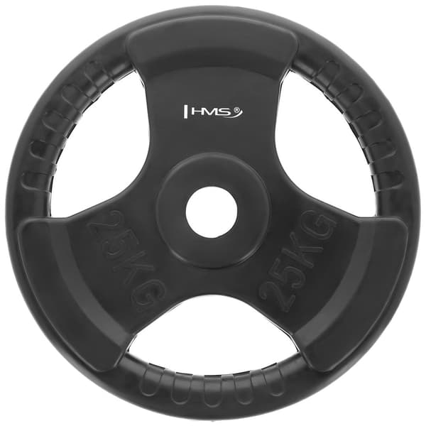 HMS Olympic Weight Plate 25 kg Rubberised TOK25
