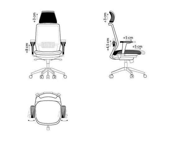 SPECTRUM Ergonomic Office Chair Black