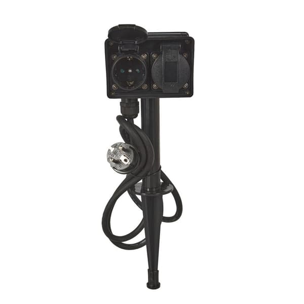 FX Control Garden Socket with Timer Black