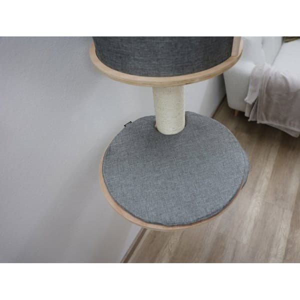 KERBL Wall-Mounted Cat Tree - H. 168 cm - Tofana Dolomite - Gray