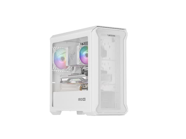 GENESIS Irid 503 Mini Tower Case Transparent White
