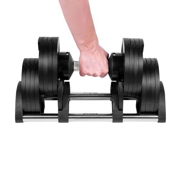REBEL ACTIVE Cast Iron Adjustable Dumbbell 36 kg 2 kg Increments RBA-2332