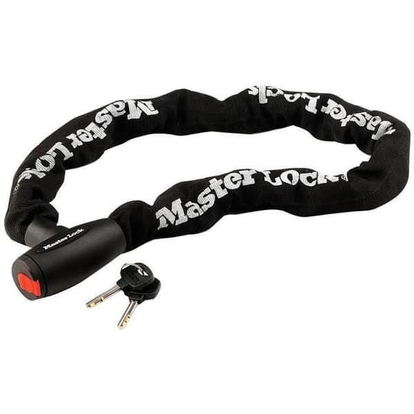 MASTER LOCK Motorcycle Chain Lock - 10 mm Hardened Steel, 1 m - 8291EURDPS