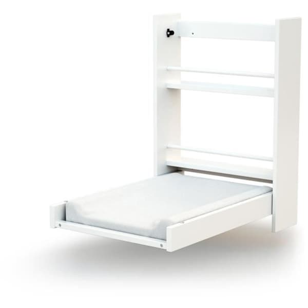 WEBABY Wall-Mounted Changing Table - 56 x 77.5 x 78 cm - ESSENTIEL - White