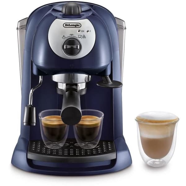 De'Longhi Pump Espresso Machine - 1100 W - 15 Bars - Midnight Blue - EC191.CD