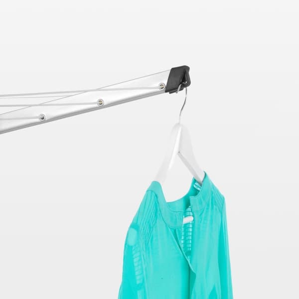 Brabantia Topspinner Drying Rack 40 m + Ground Anchor Metallic Grey