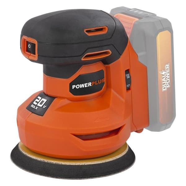 DUAL POWER POWDP50400 20V Cordless Random Orbital Sander Ø125 - Variable Speed