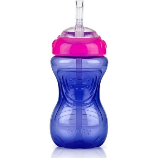NUBY Leak-Proof Cups - 3-Pack - Flexible Straw - Girl