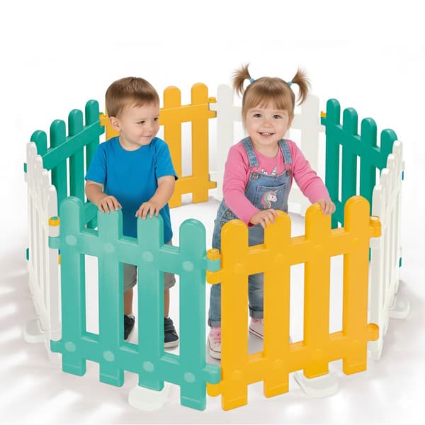 Dolu Play Gate 8-piece Height 55 cm for Safe Play Area