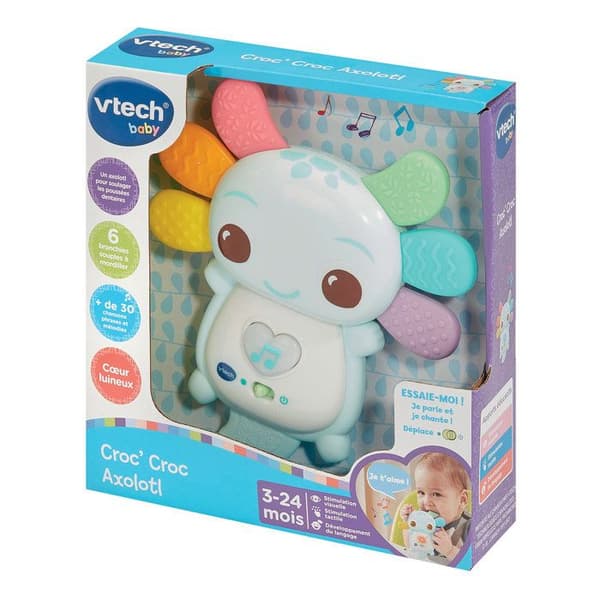 VTECH Croc' Croc Axolotl - Cuddly Toy - 3-24 Months - Blue