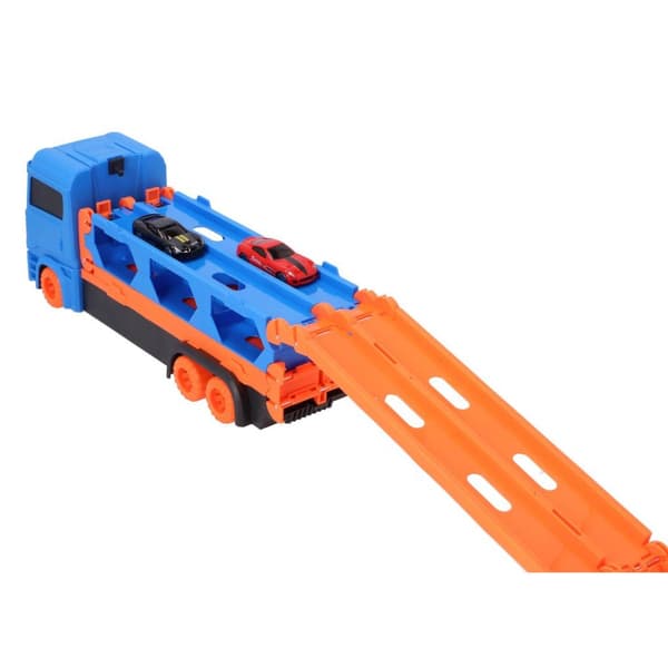 Pop-Up Car Transporter with 2 Die-Cast Vehicles
