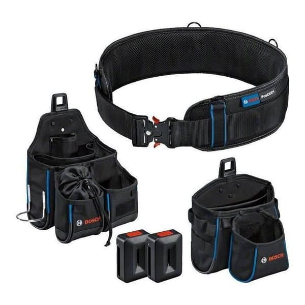 BOSCH PROFESSIONAL Combination Tool Kit - Belt 93 - GWT 2 & GWT 4 Tool Bags - ProClick Holders - Size S/M