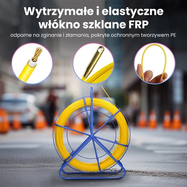 Extralink Pilot Cable Puller 8 mm 75 m, FRP Fiberglass EX.30899
