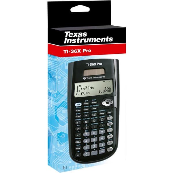 TEXAS INSTRUMENTS Scientific Calculator TI-36 X PRO - Black