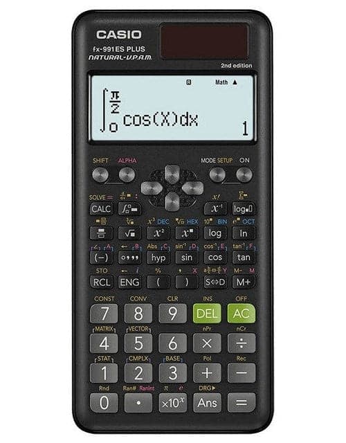 CASIO Scientific Calculator FX 991ES PLUS 2 12-Digit Display Black