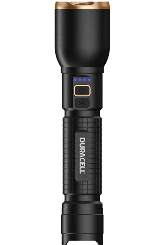 Duracell DF3000R Flashlight Black 3000 Lumens USB-C Rechargeable