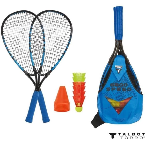 SCHILDKRÖT Speed Badminton Set - SPEED 6600 LED - 2 Rackets - 5 Shuttlecocks