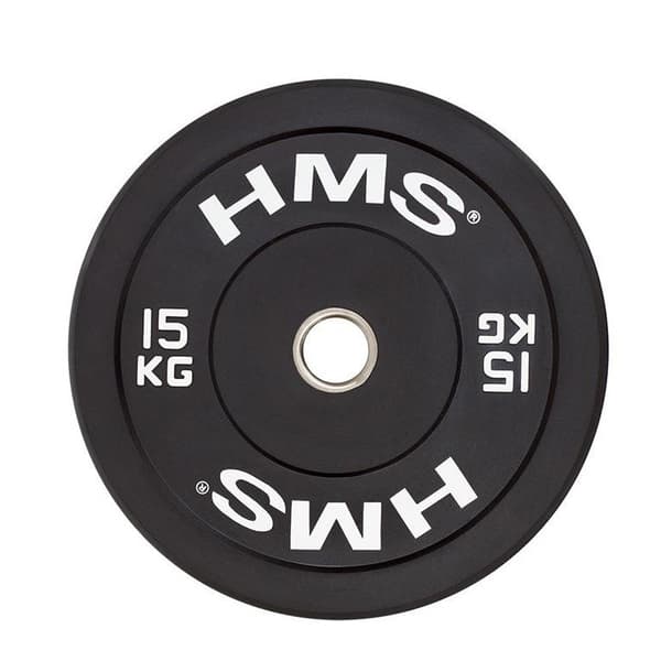 HMS Olympic Bumper Plate 15 kg Black BBR15
