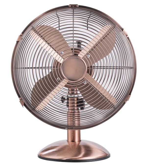 Ravanson Table Fan 35W 3 Speeds Brass Design Tiltable WT-7033M