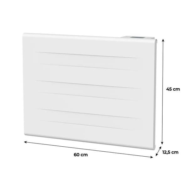 OCEANIC Fixed Electric Radiator - Dual Heating Core - 1000W - Matte White