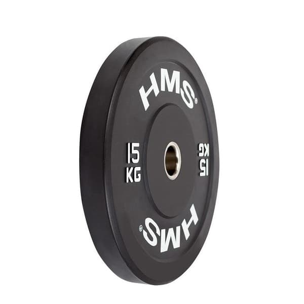HMS Olympic Bumper Plate 15 kg Black BBR15