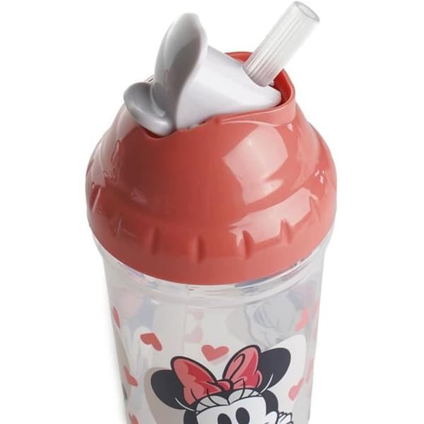 Minnie Mouse Straw Cup - THERMOBABY - 295 ml - Leakproof - Clip - Minnie Mouse