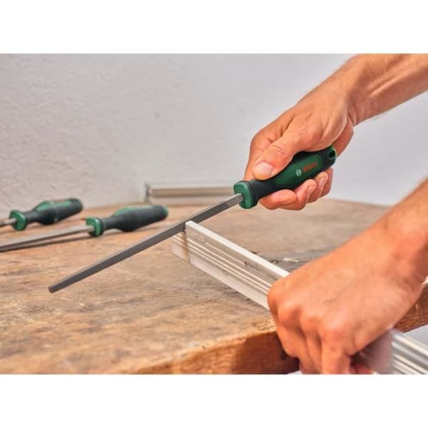 Bosch Set of 5 Files - Round/Half-Round/Flat/Triangular/Square