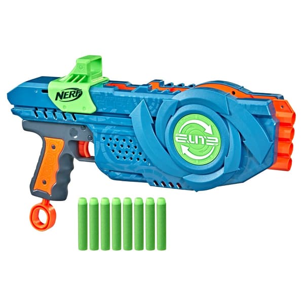 Nerf Elite 2.0 Flip 8 Blaster - 8-Barrel Dart Blaster - Manual Action