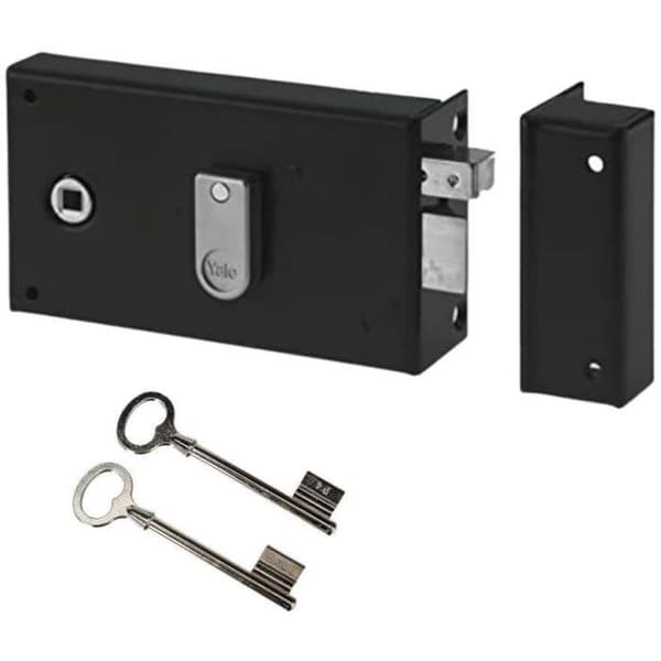 YALE Horizontal Mortise Lock - YAH36D - Khaki - 2 Keys - Right-Hand Version
