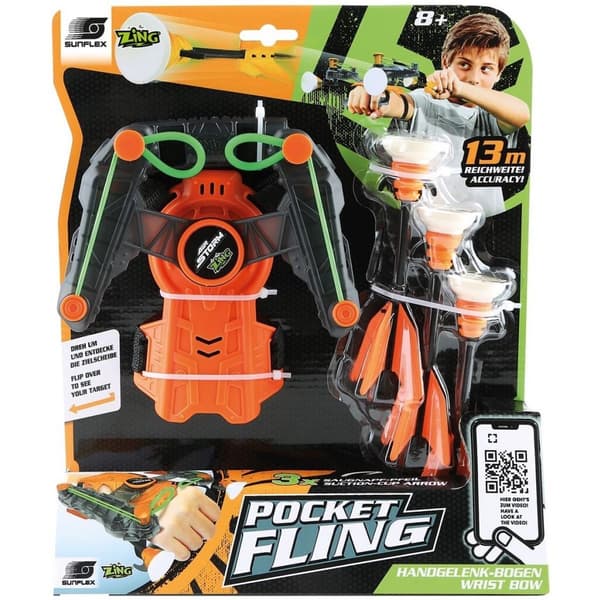 Fling Zing 3-Arrow Wristbow - Ergonomic Design - Ages 3+