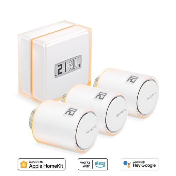 Netatmo Set: Thermostat + 3 Smart Radiator Valves