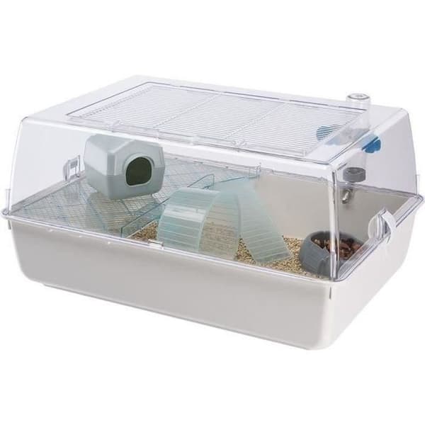 FERPLAST Hamster Cage 55x39x27cm Mini Duna White
