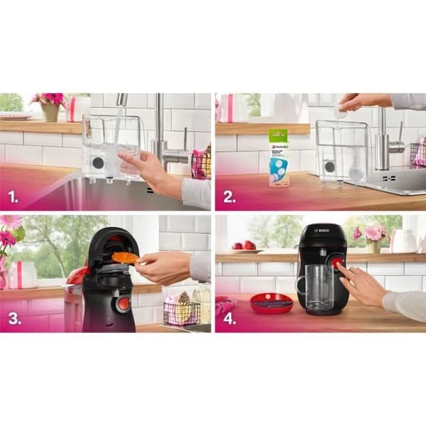 BOSCH Multifunctional Coffee Machine - TASSIMO T10 Happy - Red - 1400 W