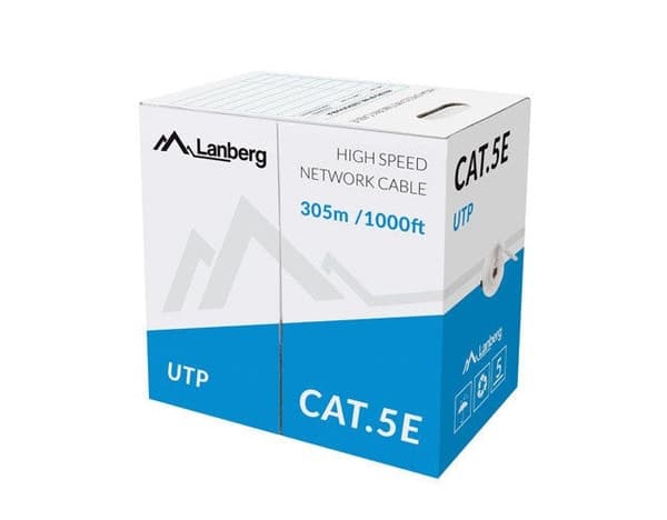 Lanberg Networking Cable Cat5e U/UTP Grey 305 m