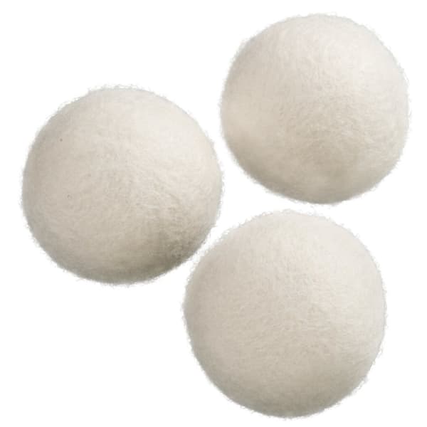 Xavax Wool Drying Balls, 3 Pieces, Natural Cream