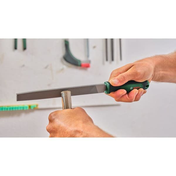 BOSCH File Set - 200 mm/8" - 4 Pieces - With Brush 200mm/8