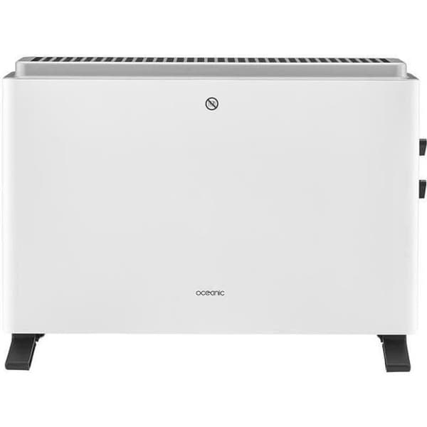OCEANIC Electric Convector Heater - 2000W - 3 Power Settings - Portable - White