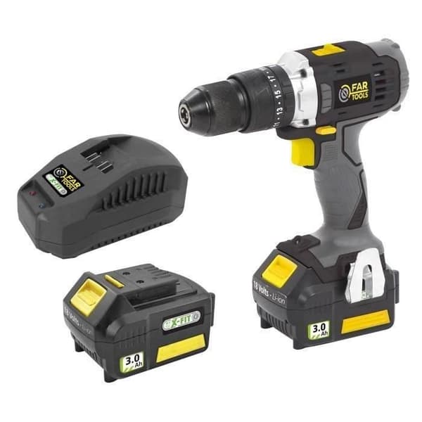 FARTOOLS X-FIT PACK "STURDY WORK" 3 x 18V Tools + 2 x 18V 3.0Ah Batteries