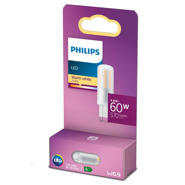 Philips LED Capsule 60W G9 Warm White