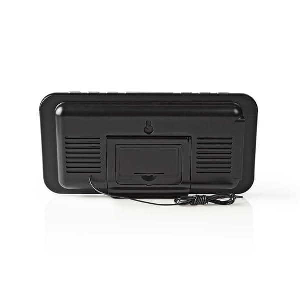 Nedis CLAR004BK Digital Alarm Clock Radio with LED Display and Snooze Function
