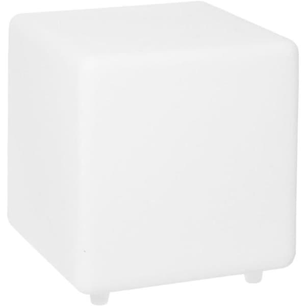 LUMISKY Illuminated Solar Cube - CASY - H30 cm - Coffee Table/Stool - White and Multicolored LED