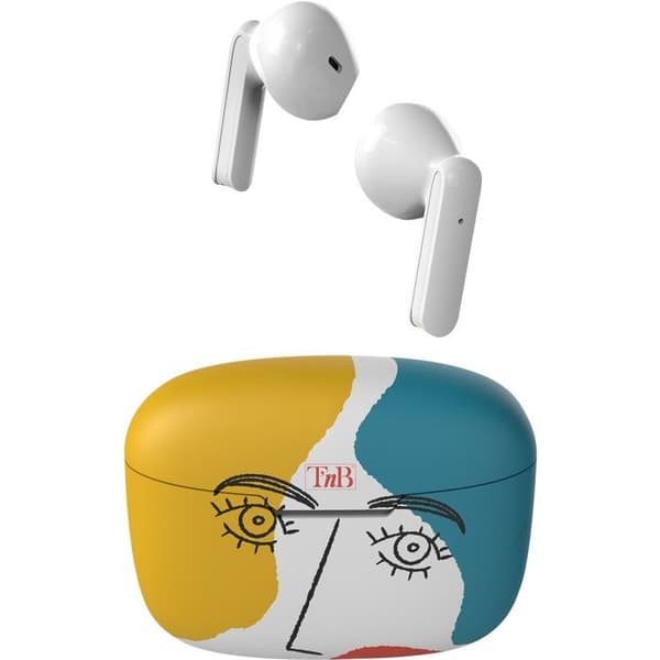 T'nb Wireless Earbuds - Exclusiv' - ART 3 - Charging Case - Bluetooth - 12-Hour Battery - White
