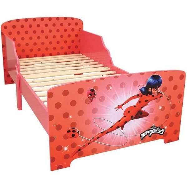 Fun House Miraculous Ladybug Bed with Slatted Base 140 x 70 cm