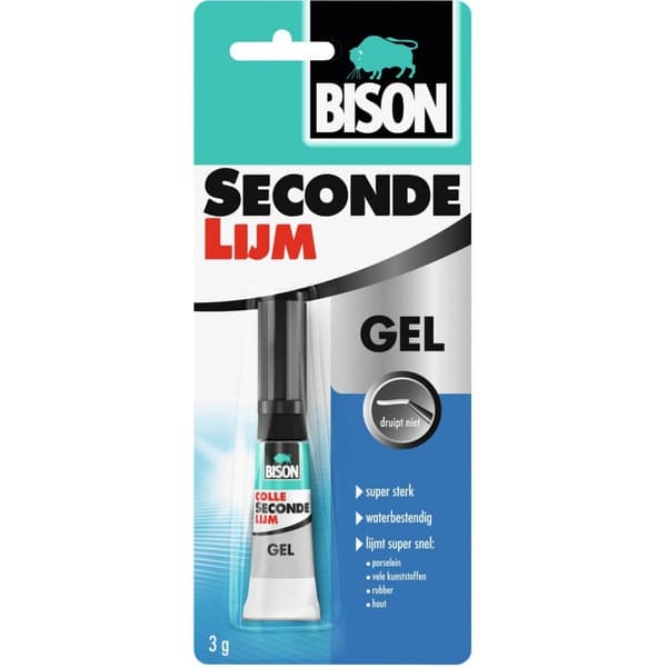 Bison Super Glue 3 g - Fast and Strong Adhesive