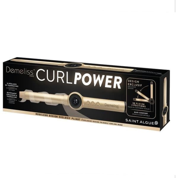 SAINT ALGUE Demeliss CURL POWER Curling Iron - 180° Folding