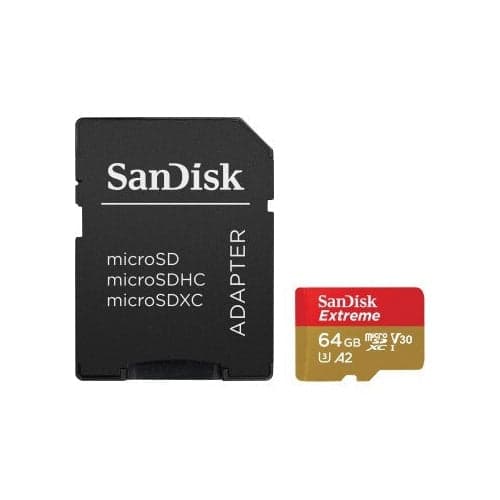 Sandisk MicroSDXC Extreme 64GB 170/80 Mb/s - A2 - V30 - SD