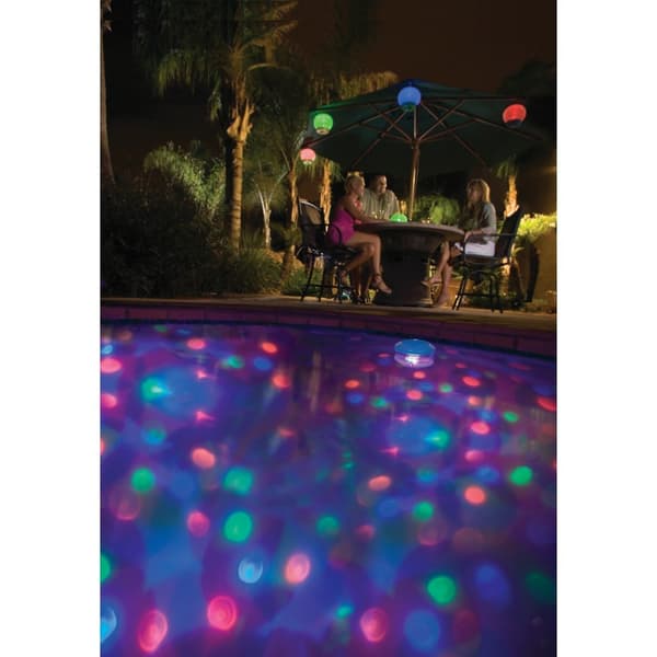 Interline Underwater Light Show for Pools - 7 Disco Light Shows - Battery Included